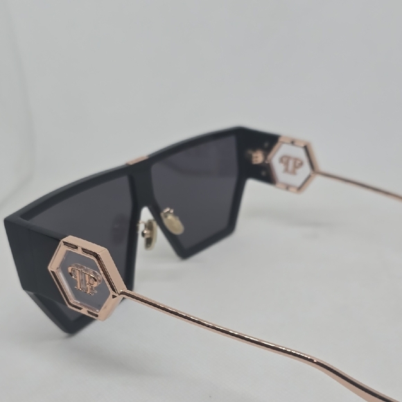 PHILIPP PLEIN Black Geometric Sunglasses - Picture 4 of 7